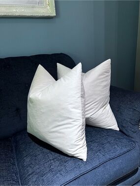 4 White Decorative Throw Pillow Pair - Soft Home Bedding